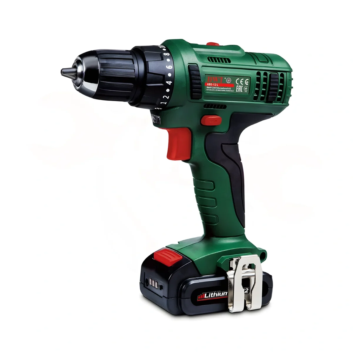 ⁦شنيور بطارية 12 فولت 10 مم 2 بطارية 1.5 امبيرDWT⁩ - الصورة ⁦1⁩