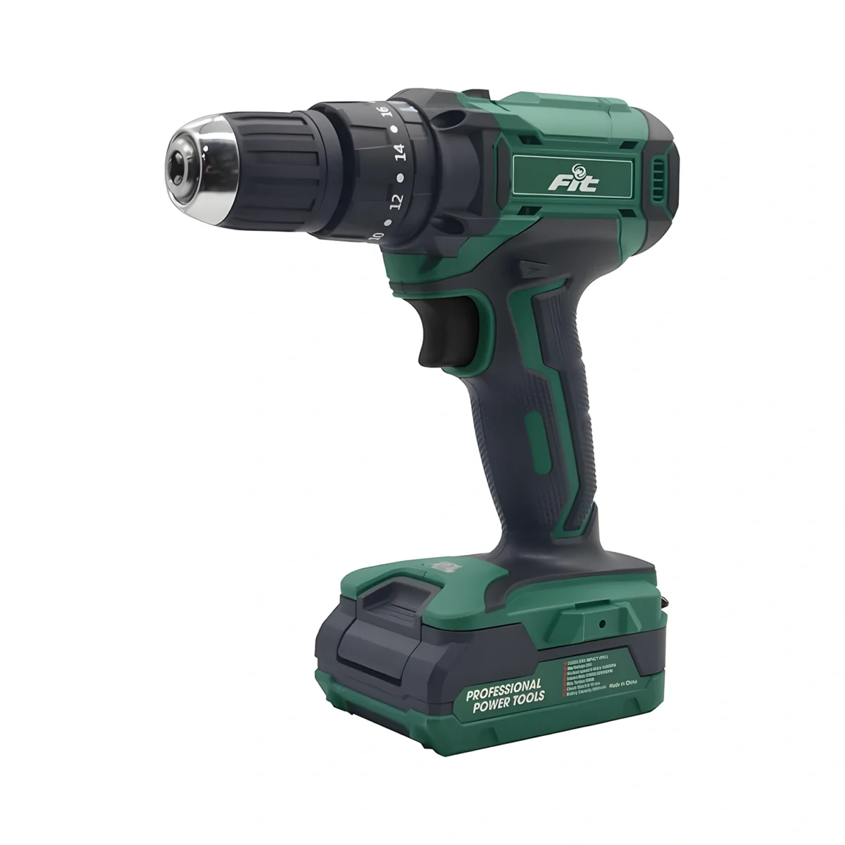 ⁦شنيور بطاريه ليثيوم 20 فولت براشليس ظرف 13مم معدن 58 نيوتن دقاق FIT UBBL20⁩ - الصورة ⁦1⁩