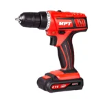 مثقاب كهربائي لاسلكي من ام بي تي 21 فولت سرعيت، بطاريتين ليثيوم ايون مع طقم شاحن