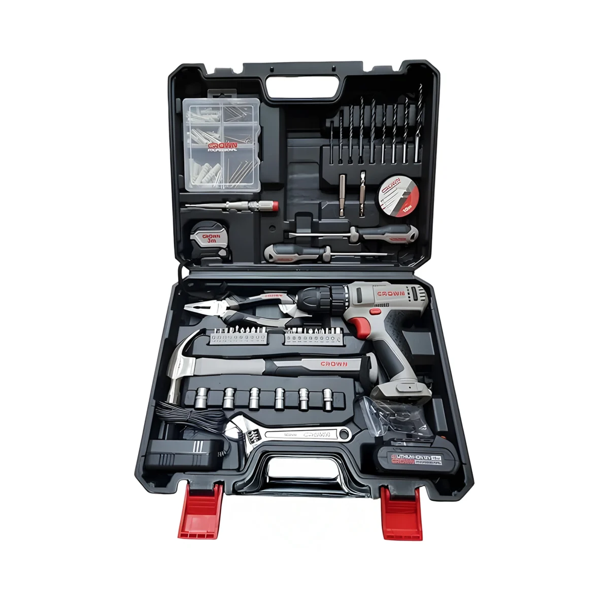 ⁦طقم شنيور بطارية 12 فولت 126 قطعة⁩ - الصورة ⁦2⁩