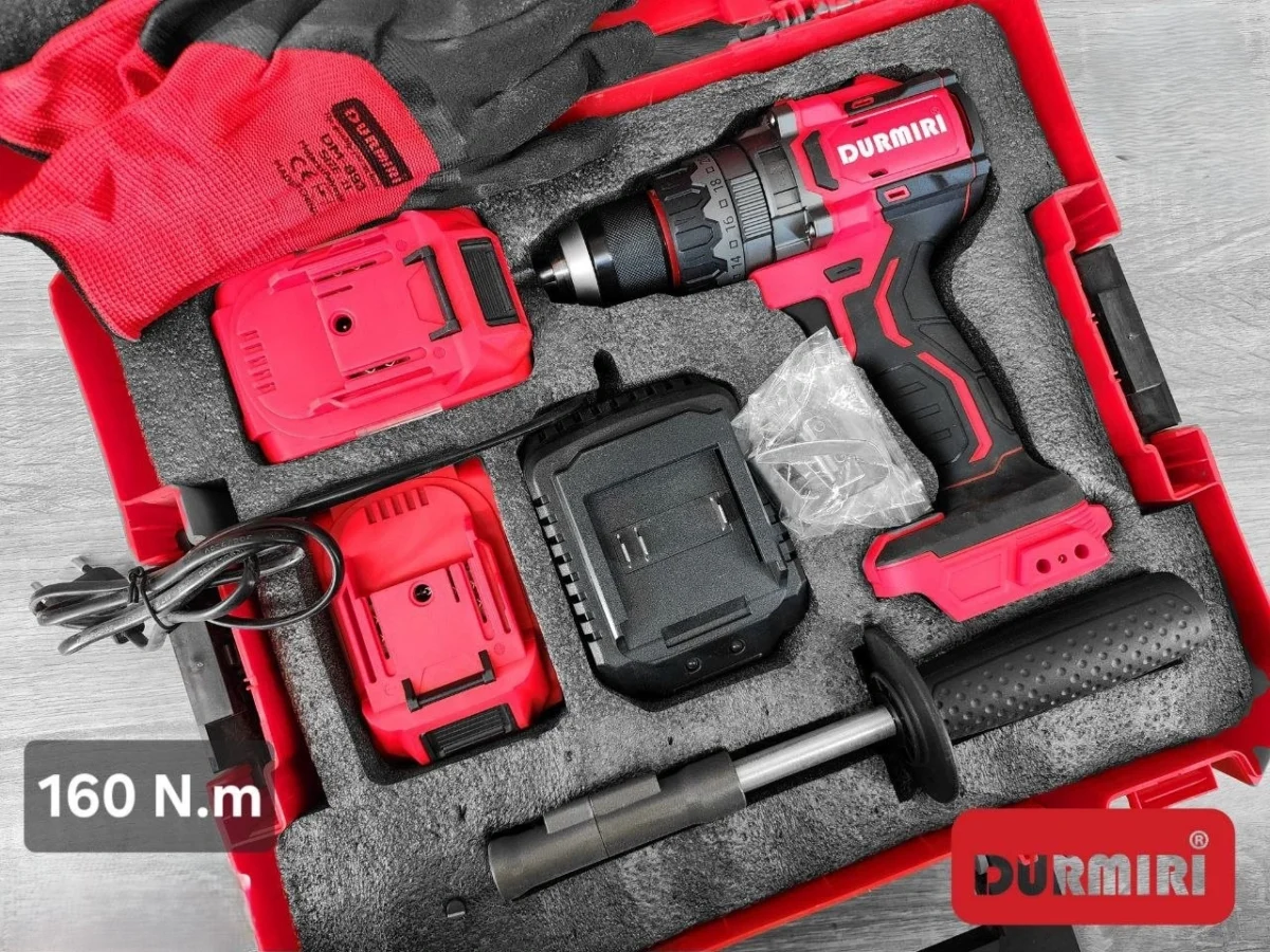 ⁦دريل 21 فولت براشليس دقاق لوحه تحكم كامل 160 نيوتن من دورميري⁩ - الصورة ⁦3⁩