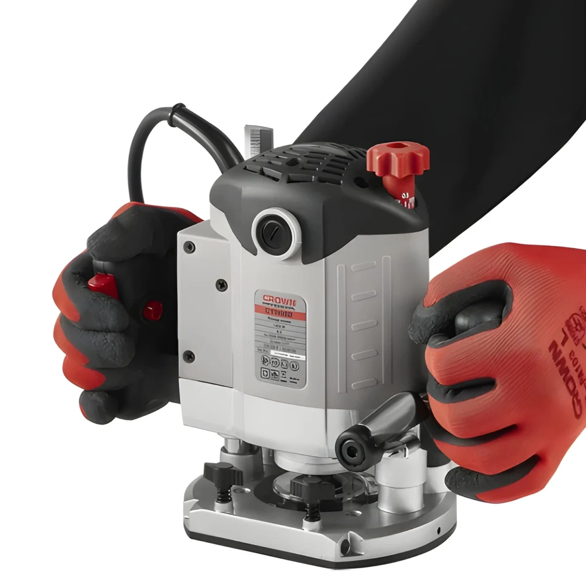 ⁦راوتر إلكترونى كراون 12 مم 1400 وات⁩ - الصورة ⁦6⁩