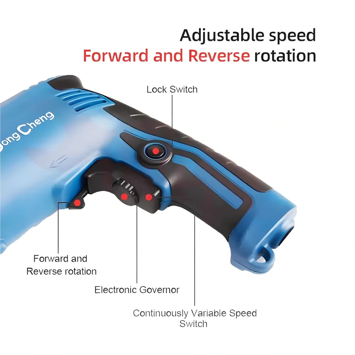 ⁦شنيور 13مم دقاق 710 وات سرعات دونج شينج⁩ - الصورة ⁦2⁩