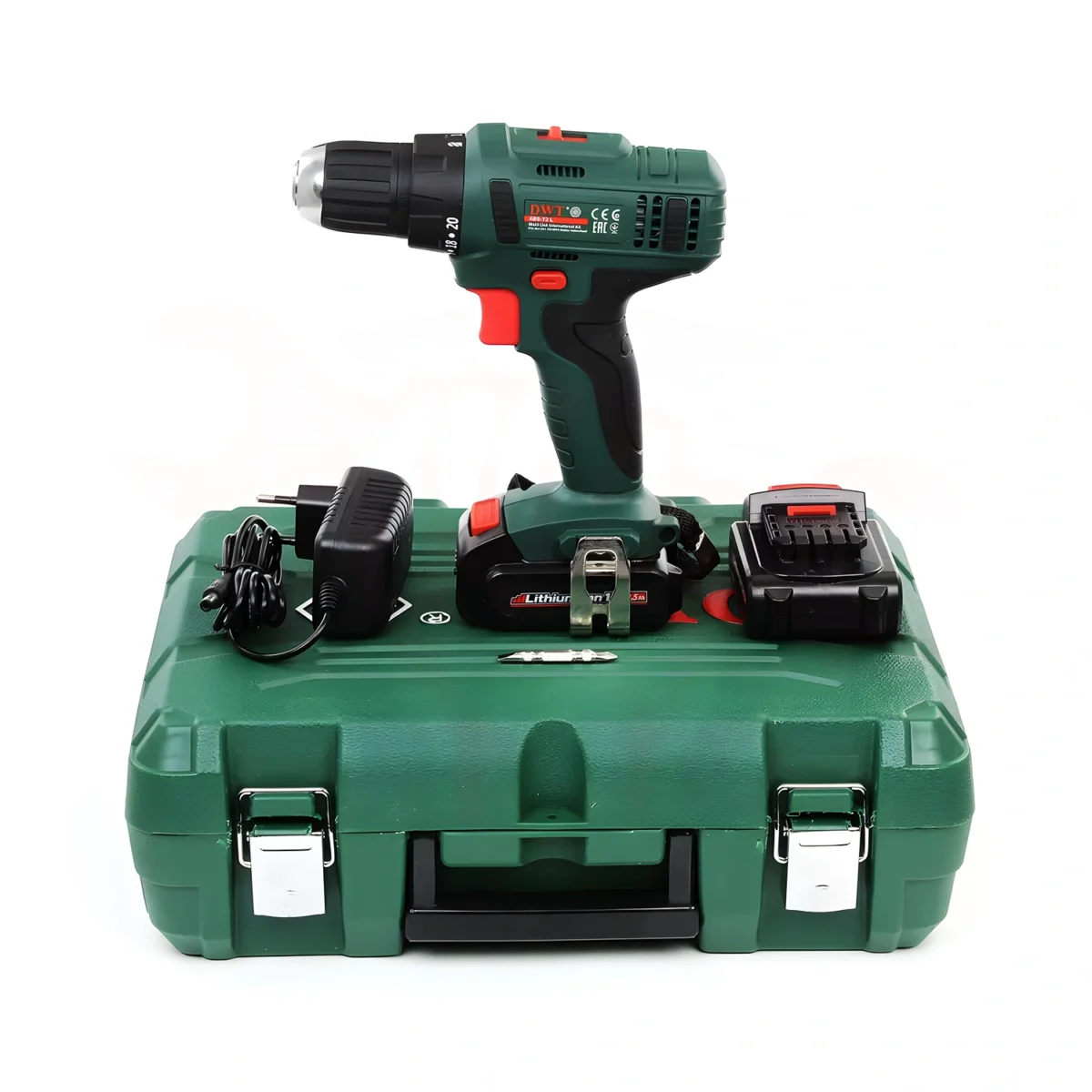 ⁦شنيور بطارية 12 فولت 10 مم 2 بطارية 1.5 امبيرDWT⁩ - الصورة ⁦3⁩