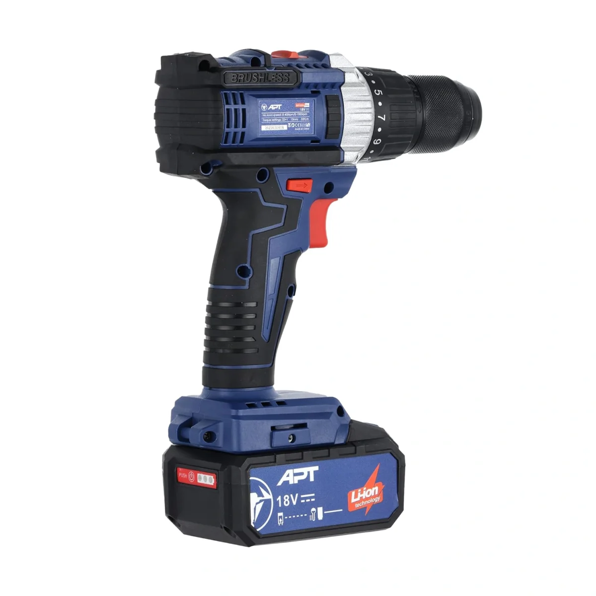 ⁦شنيور بطارية براشليس 18 فولت 3 أمبير 55 نيوتن APT⁩ - الصورة ⁦3⁩