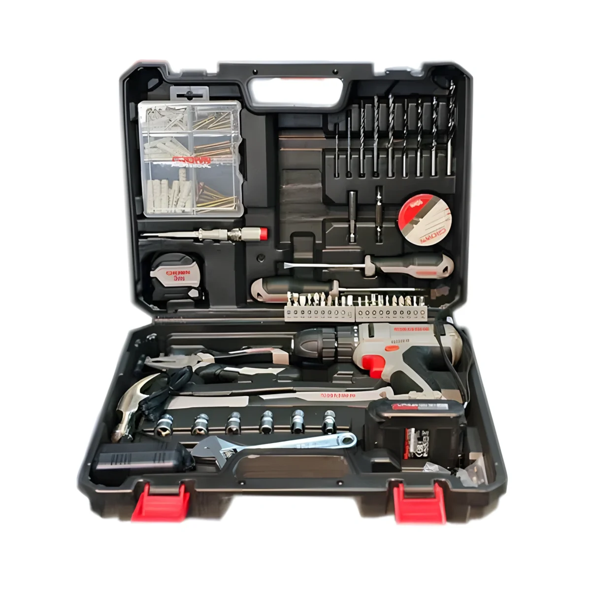 ⁦طقم شنيور بطارية 12 فولت 126 قطعة⁩ - الصورة ⁦1⁩