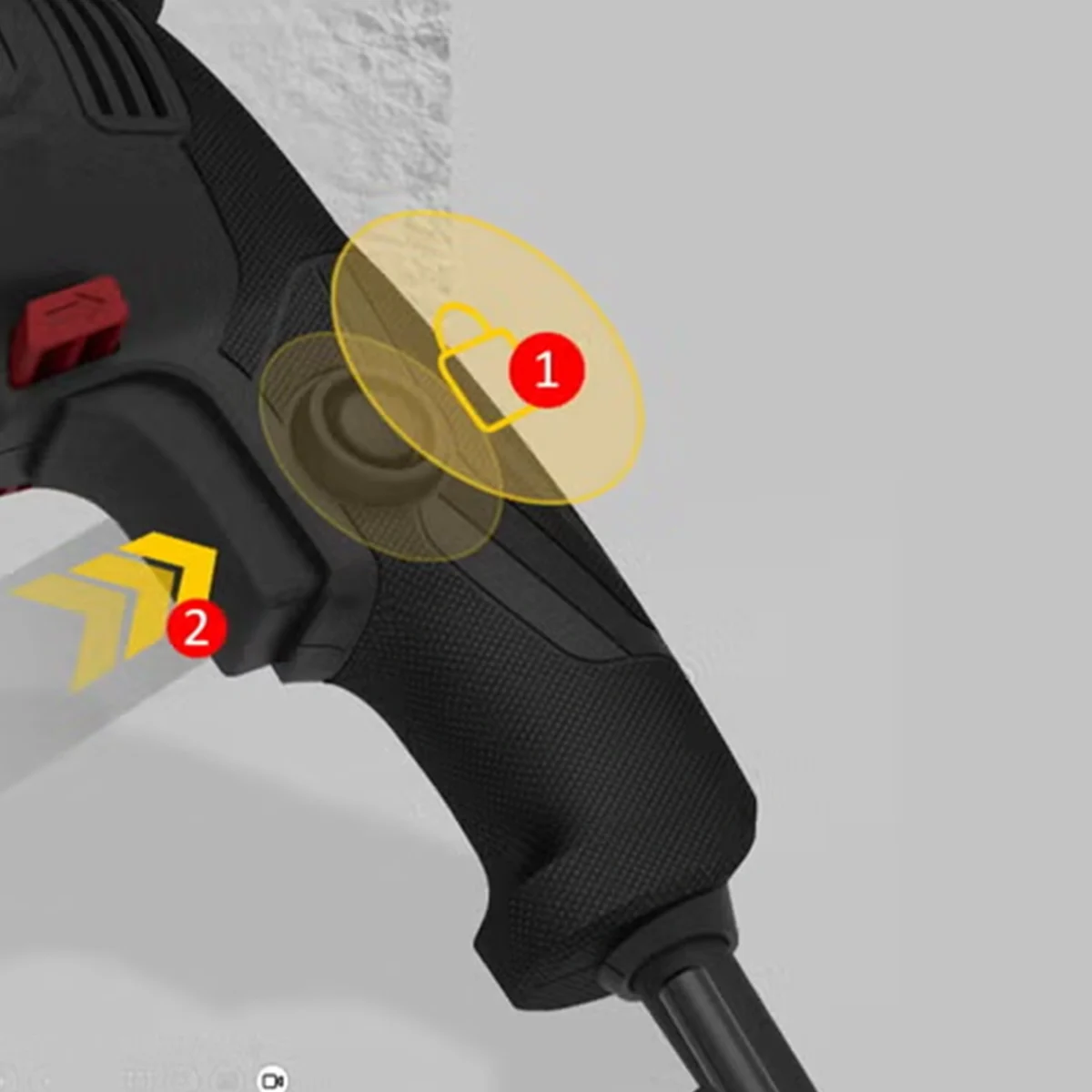 ⁦شنيور تخريم دقاق 13 مم 750 وات – كات⁩ - الصورة ⁦2⁩