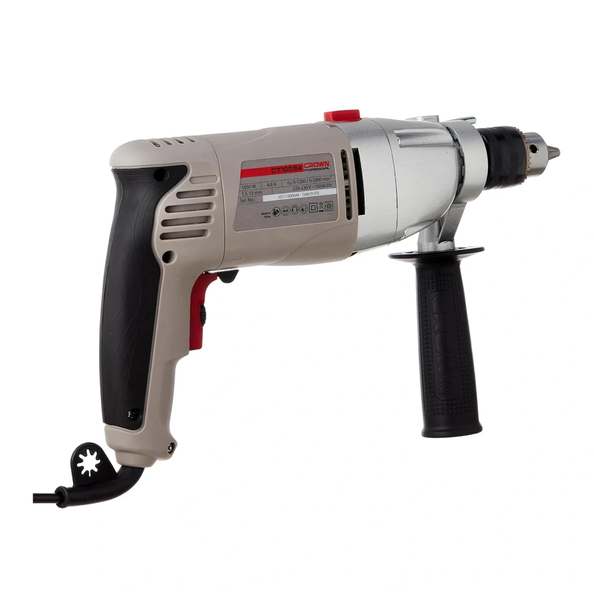 ⁦شنيور دقاق كراون 13 مم معدن الكترونى يمين و يسار 1050 وات⁩ - الصورة ⁦2⁩