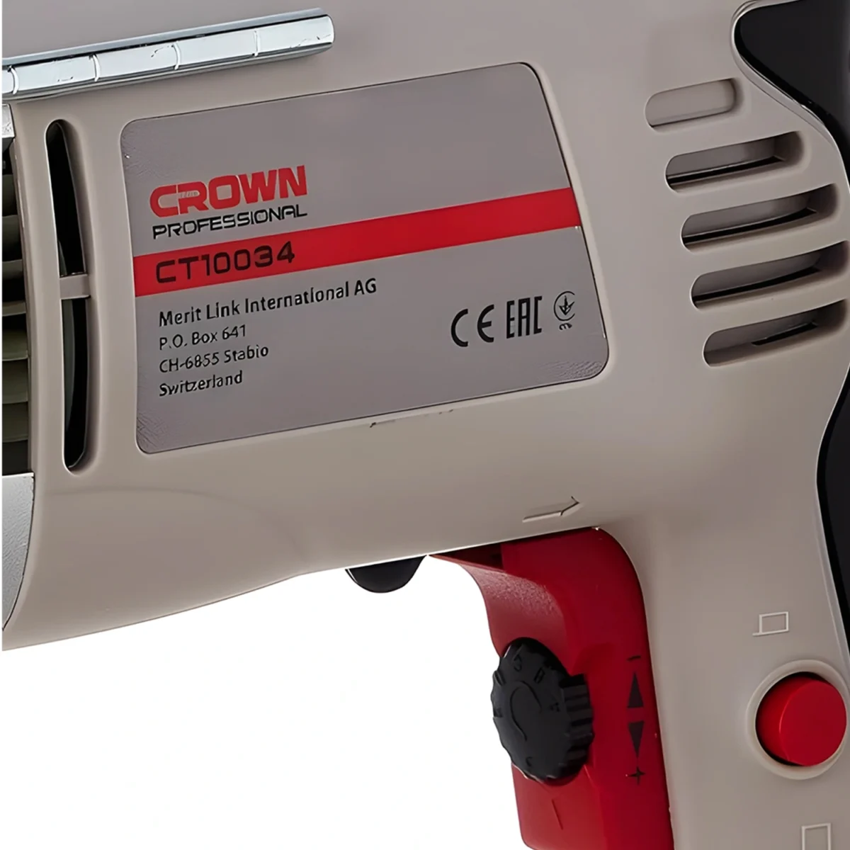 ⁦شنيور دقاق كراون 13 مم معدن الكترونى يمين و يسار 1050 وات⁩ - الصورة ⁦3⁩