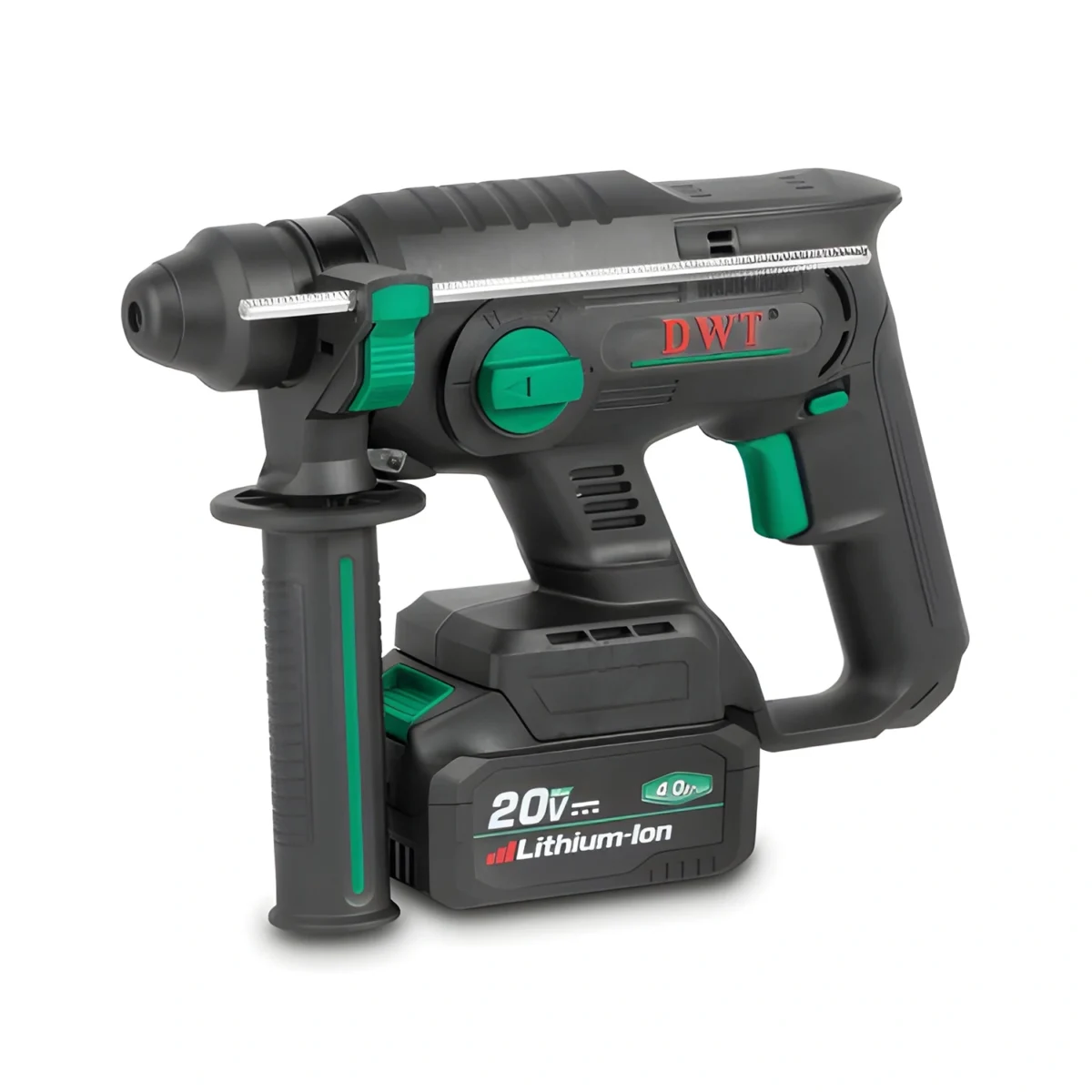 ⁦شاكوش 2 بطاريه تكسير و تخريم بدون شربون 20 فولت 4 امبير دي دبليو تي⁩ - الصورة ⁦2⁩