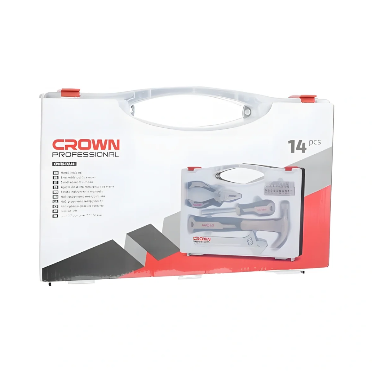 ⁦طقم عدد يدوية 14 قطعة بوكس بلاستيك كراون CROWN CPHTS-IXA14⁩ - الصورة ⁦5⁩