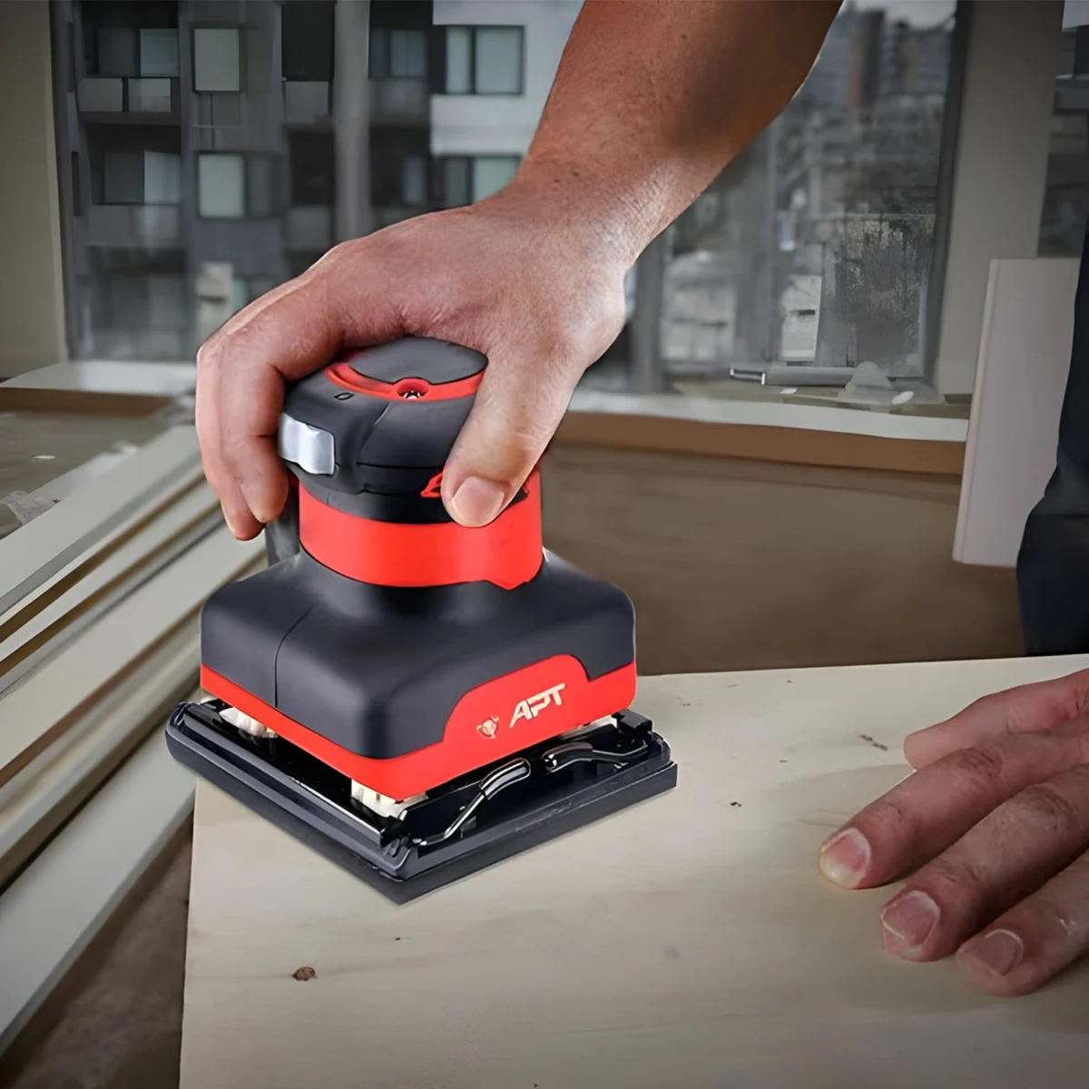 ⁦صنفرة هزاز 240 وات صيني ماركة APT INDUSTRIAL⁩ - الصورة ⁦2⁩