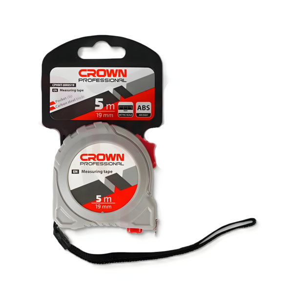 متر قياس 5متر 19مم جسم بلاستيك كراون CROWN CPHMT-BM0519