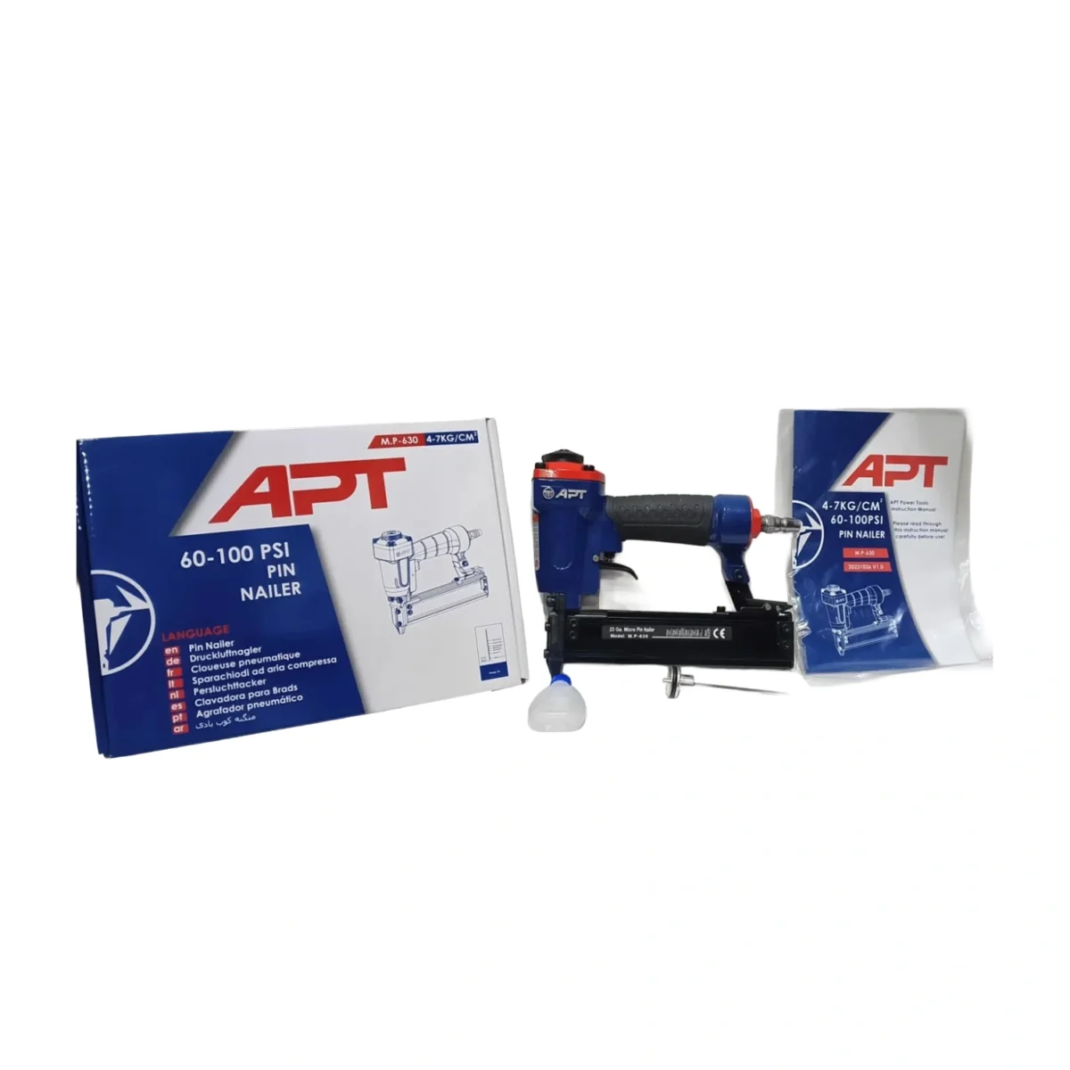 ⁦دباسة صناعية دبوس بدون رأس مقاس 0.6 مم موديل APT⁩ - الصورة ⁦1⁩