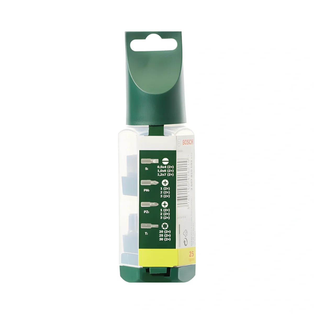 ⁦تشكيله من سنون بوش المفكات 25 قطعه + ادابتر BOSCH⁩ - الصورة ⁦2⁩