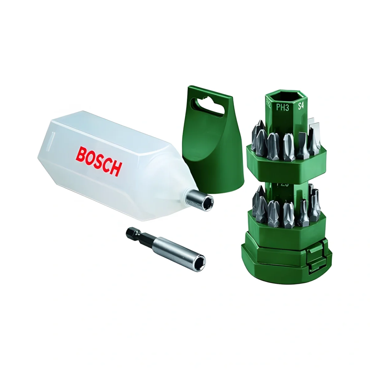 ⁦تشكيله من سنون بوش المفكات 25 قطعه + ادابتر BOSCH⁩ - الصورة ⁦3⁩