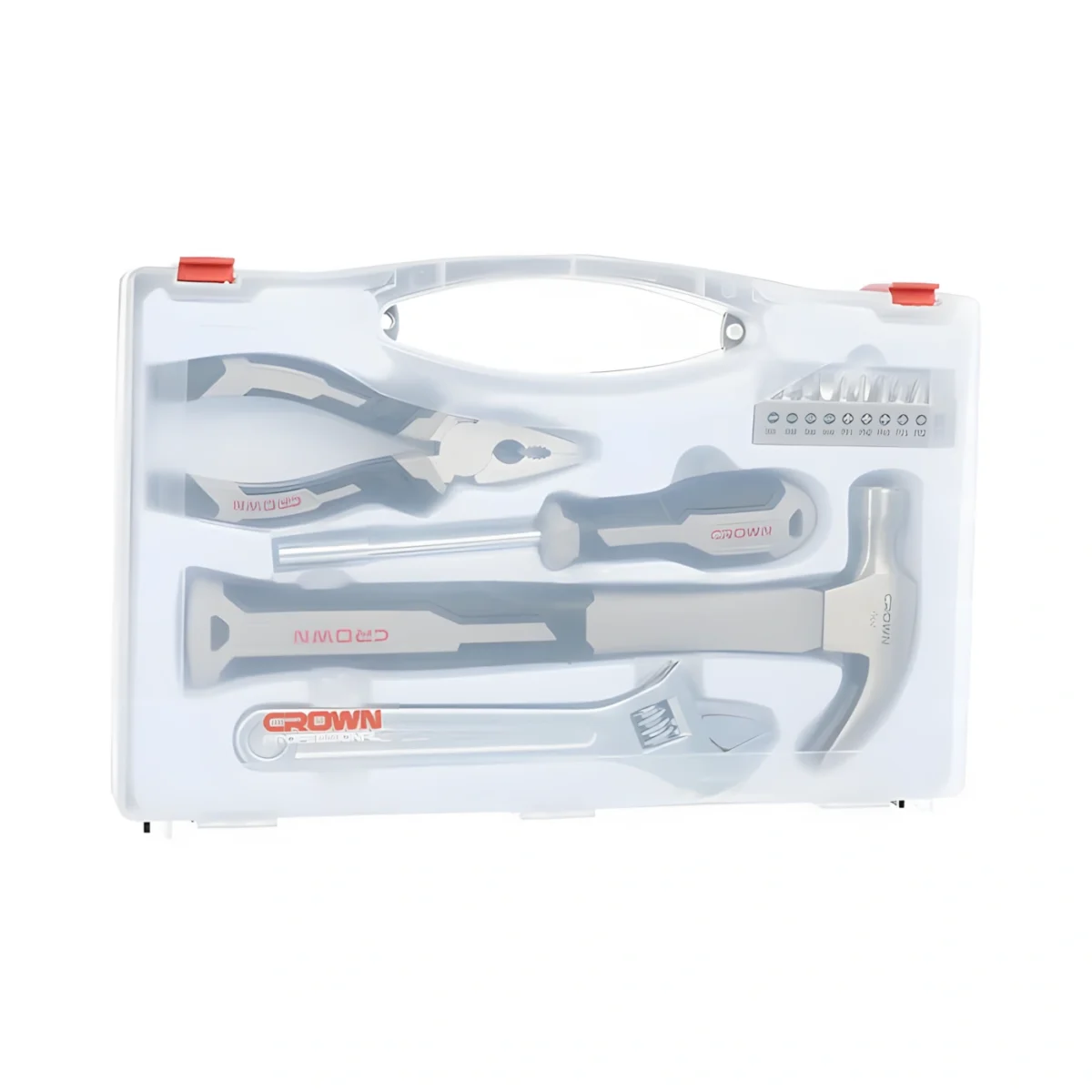 ⁦طقم عدد يدوية 14 قطعة بوكس بلاستيك كراون CROWN CPHTS-IXA14⁩ - الصورة ⁦6⁩