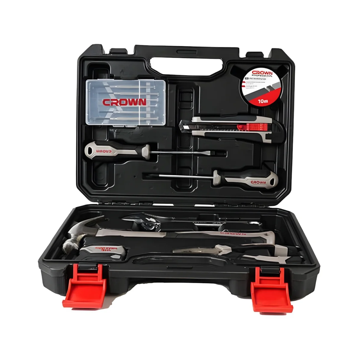 ⁦طقم عدد يدوية 14 قطعة شنطة بلاستيك كراون CROWN CPHTS-BXA14⁩ - الصورة ⁦3⁩