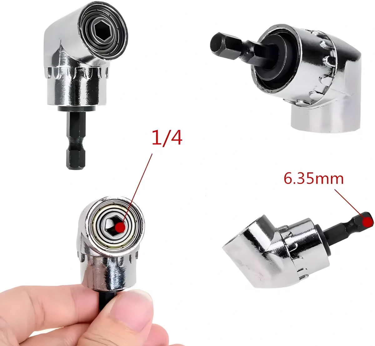 ⁦دابتور تحويل زاويه 1/4 بوصة⁩ - الصورة ⁦2⁩