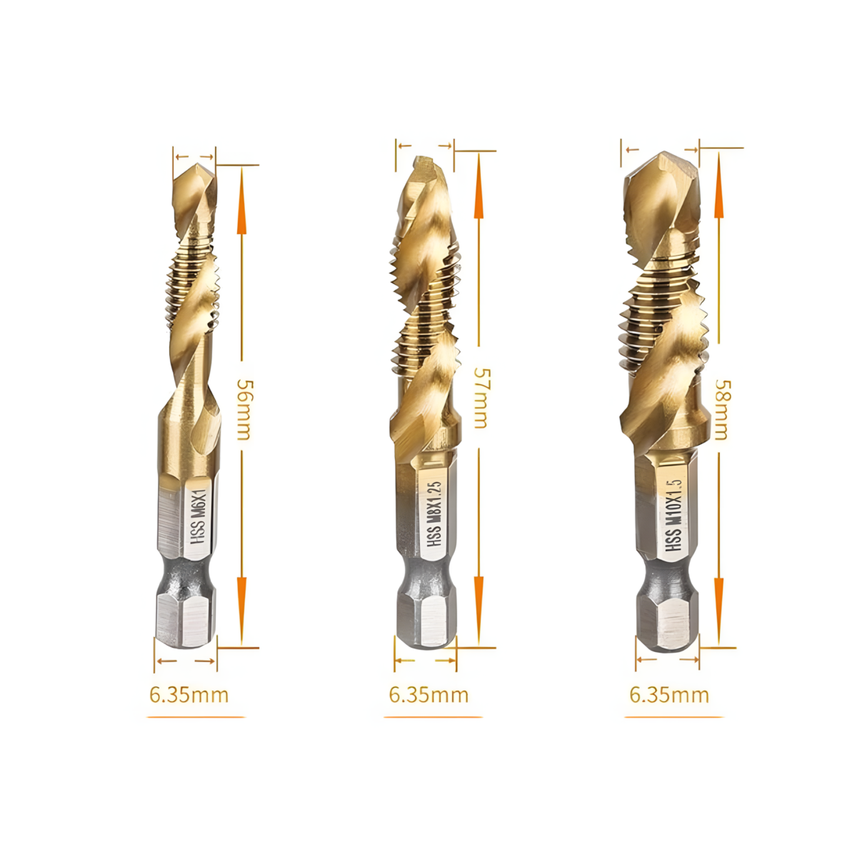 ⁦مجموعة مسامير رفيعة ولقم شنيور للحديد من ام تي دي بي 1⁩ - الصورة ⁦3⁩