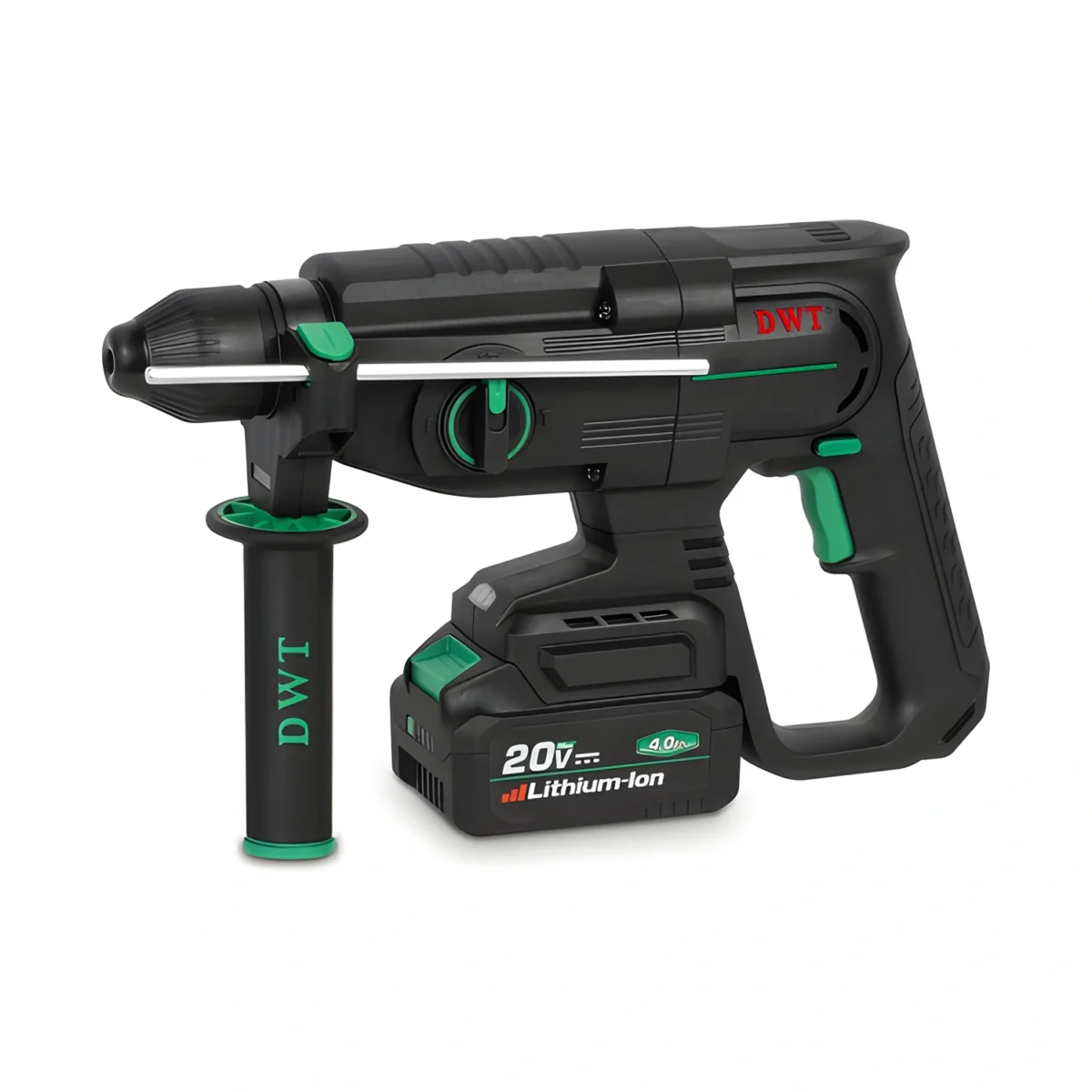 ⁦شاكوش 2 بطاريه تكسير و تخريم بدون شربون 20 فولت 4 امبير دي دبليو تي⁩ - الصورة ⁦1⁩