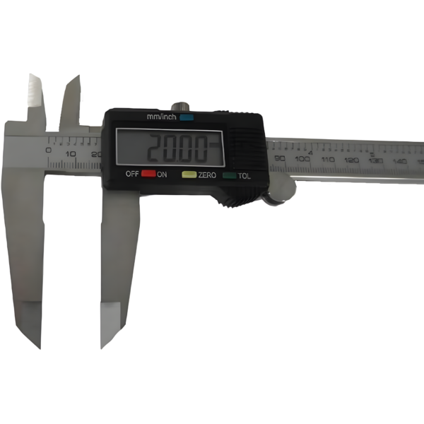 مقياس رقمي دقيق للسمك بشاشة الكترونية عريضة من الستانلس ستيل