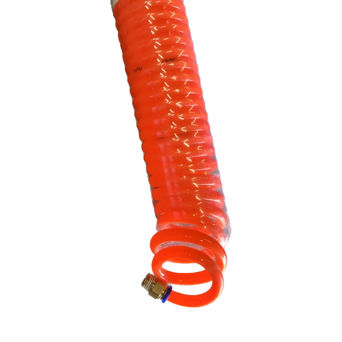 ⁦خرطوم هواء حلزوني من البولي يوريثين، مرن، مقاس (10 متر، 5 ملم × 8 ملم) مع وصلة سريعة⁩ - الصورة ⁦2⁩