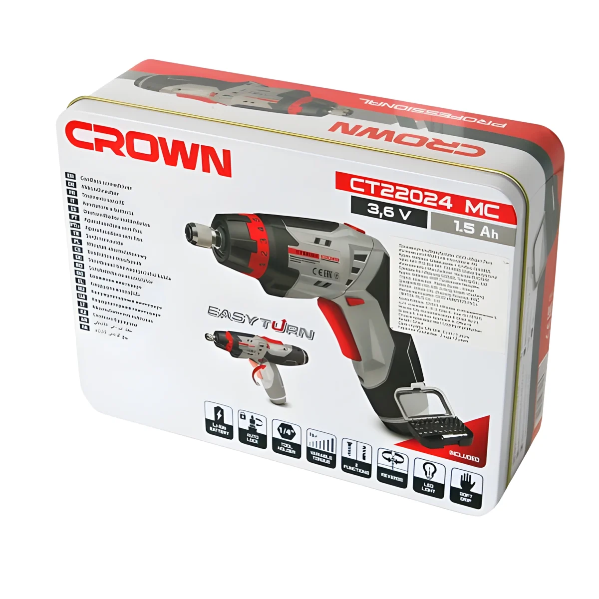 ⁦كيت شنيور مفك بطارية 3.6 فولت 1.5 امبير + اكسسورات⁩ - الصورة ⁦7⁩