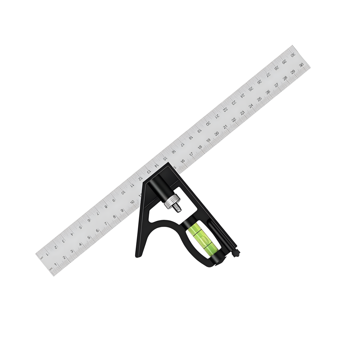 ⁦زاوية علام متحركة 30 سم بميزان مياه 12 انش متحركة⁩ - الصورة ⁦1⁩