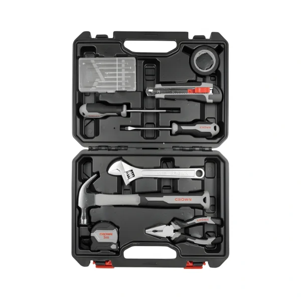 طقم عدد يدوية 14 قطعة شنطة بلاستيك كراون CROWN CPHTS-BXA14