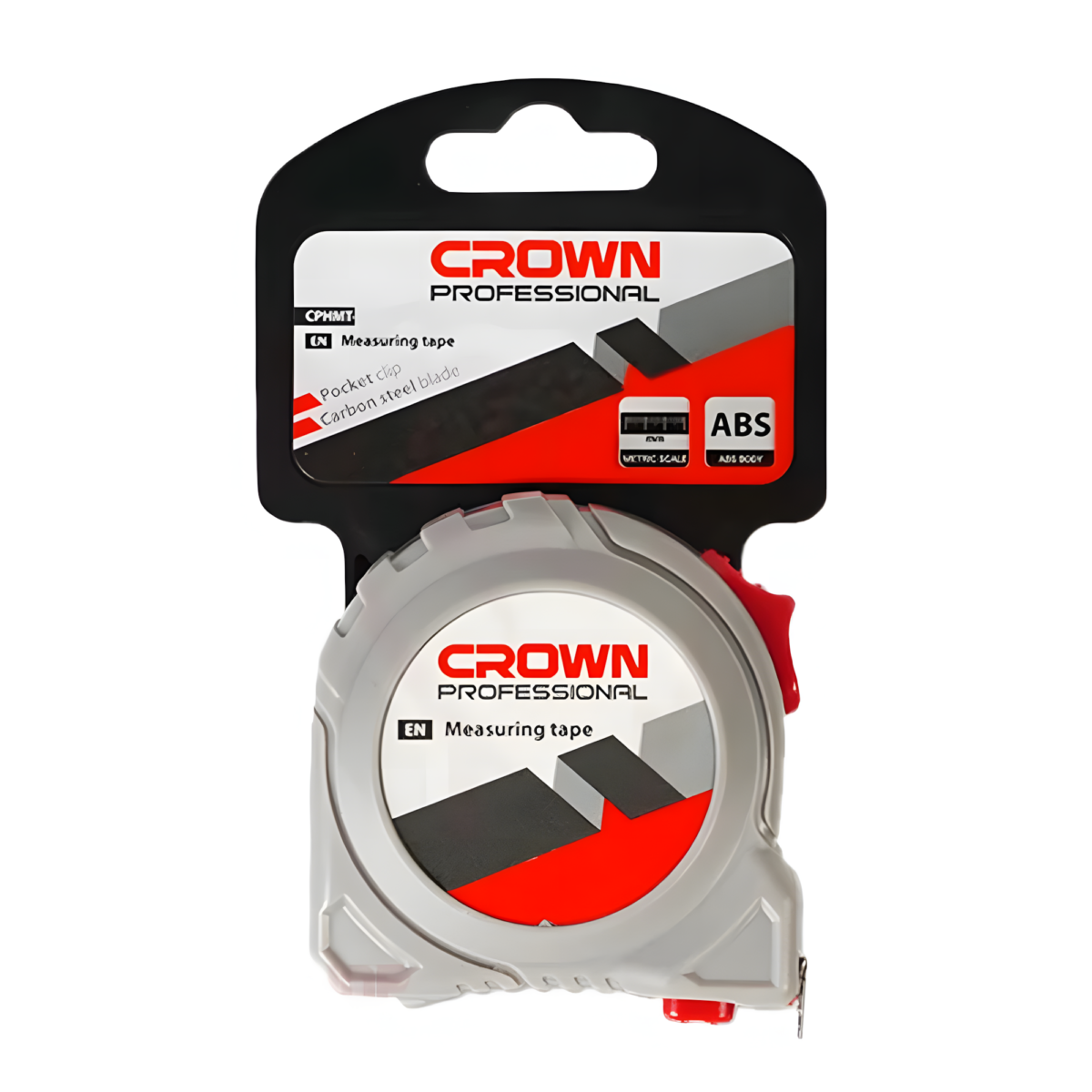 ⁦متر قياس 10 متر 25 مم جسم بلاستيك كراون CROWN CPHMT-BM1025⁩ - الصورة ⁦1⁩