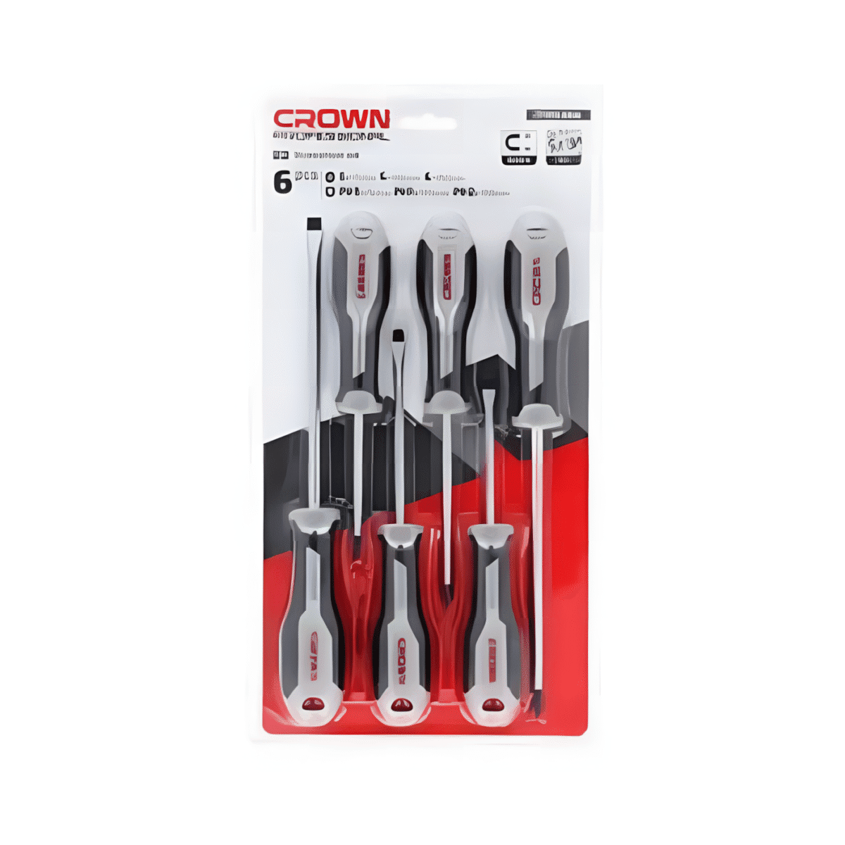 ⁦طقم مفك توركس 6 قطع كراون CROWN CPHDS-ATX6⁩ - الصورة ⁦1⁩