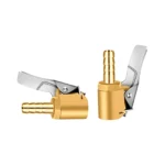 مشبك صمام منفاخ اطارات سيارات بوصلة نحاسية بالكامل من باي اول امازينج مجموعة قطعتين 14 بوصة 6 ملم