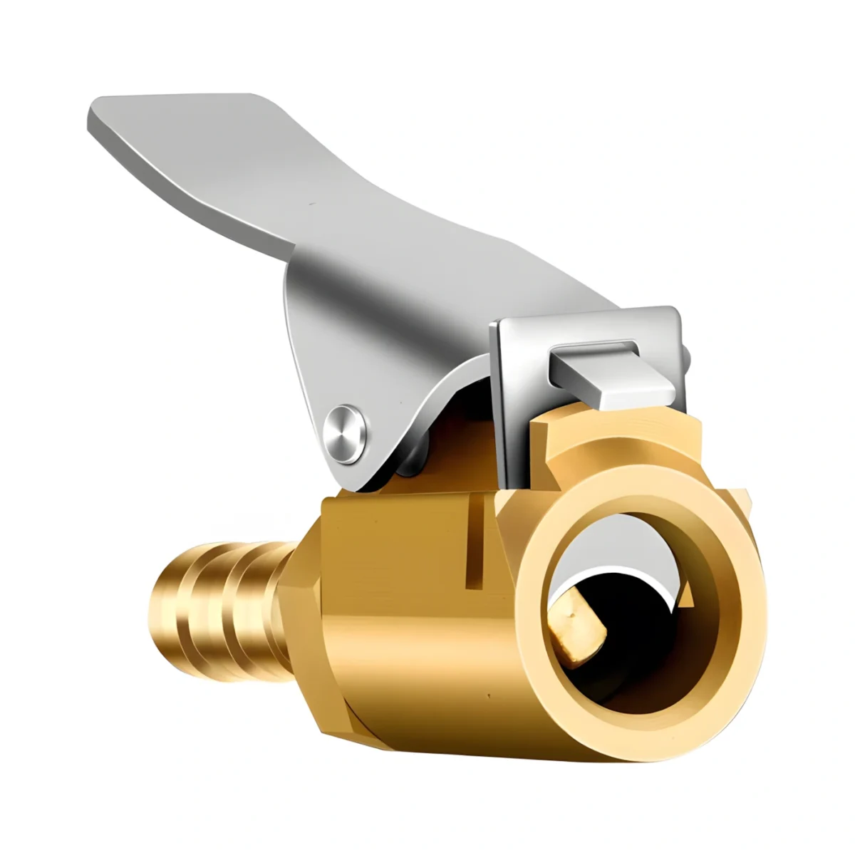 ⁦مشبك صمام منفاخ اطارات سيارات بوصلة نحاسية بالكامل من باي اول امازينج مجموعة قطعتين 14 بوصة 6 ملم⁩ - الصورة ⁦2⁩