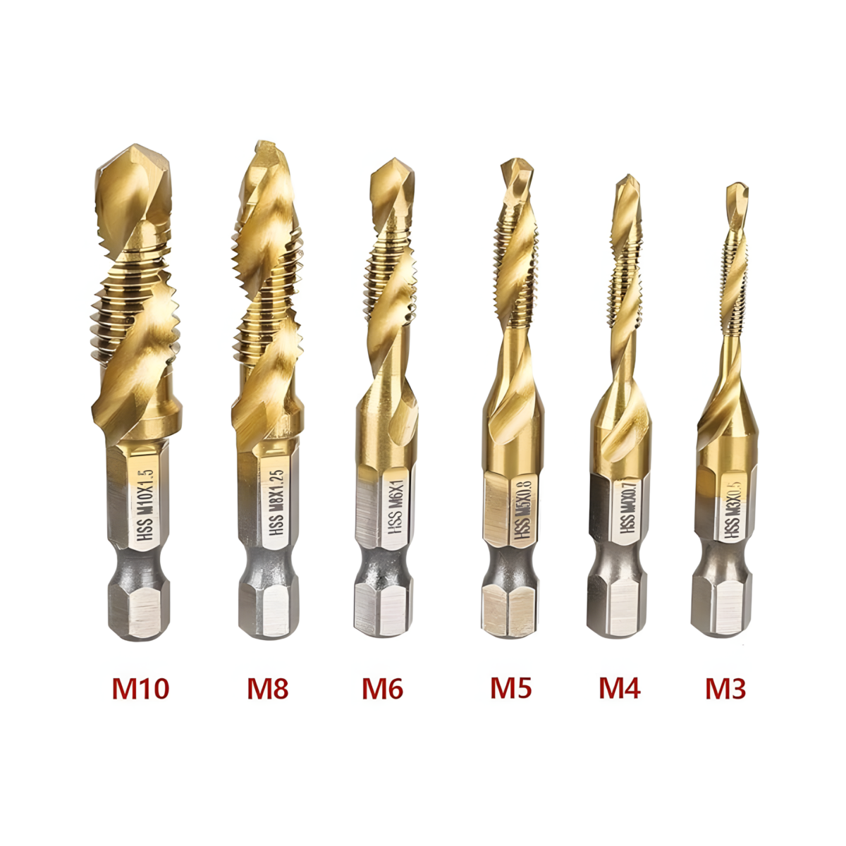 ⁦مجموعة مسامير رفيعة ولقم شنيور للحديد من ام تي دي بي 1⁩ - الصورة ⁦2⁩