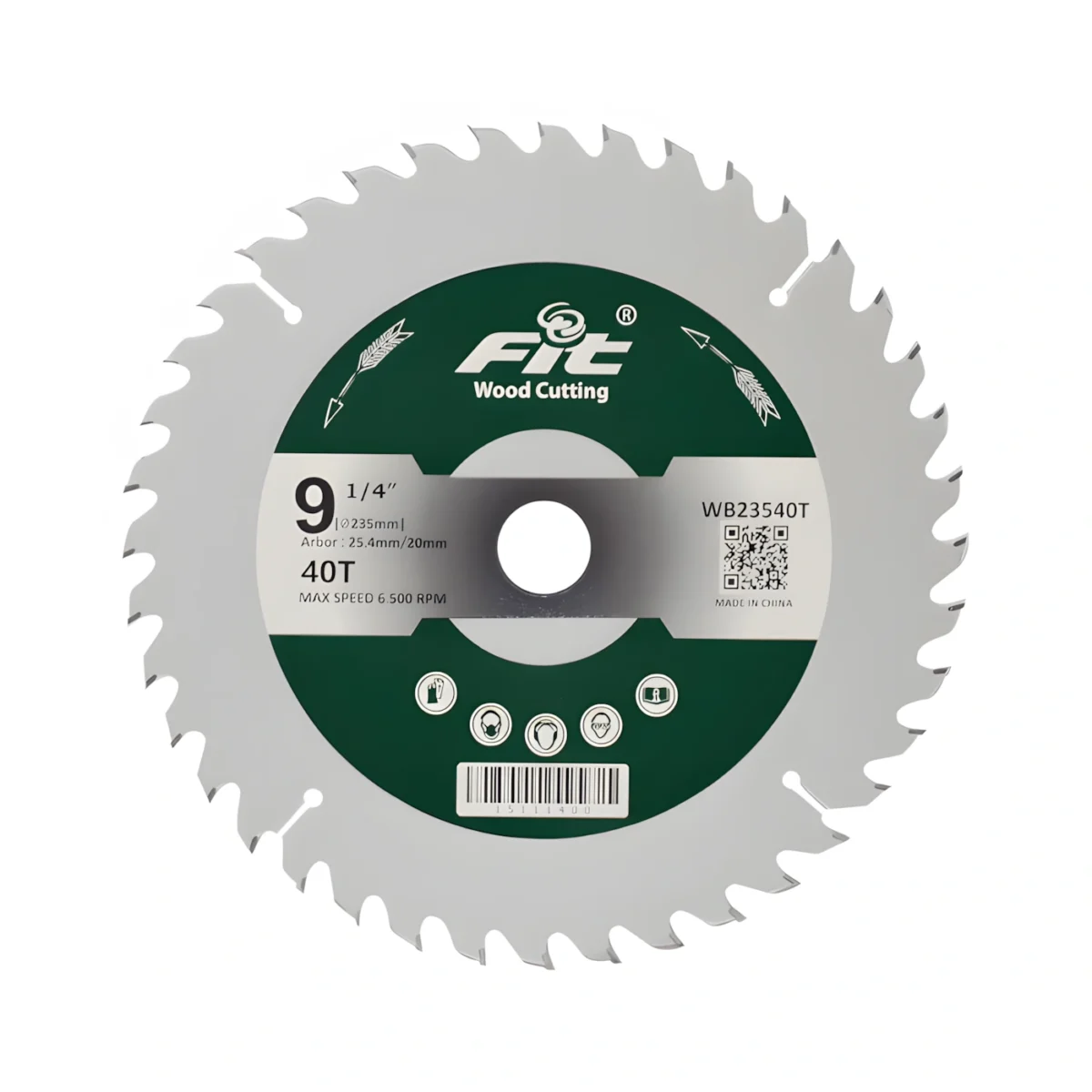 ⁦صينية تقطيع خشب FIT مقاس 9.25 بوصة – 40 سن⁩ - الصورة ⁦1⁩