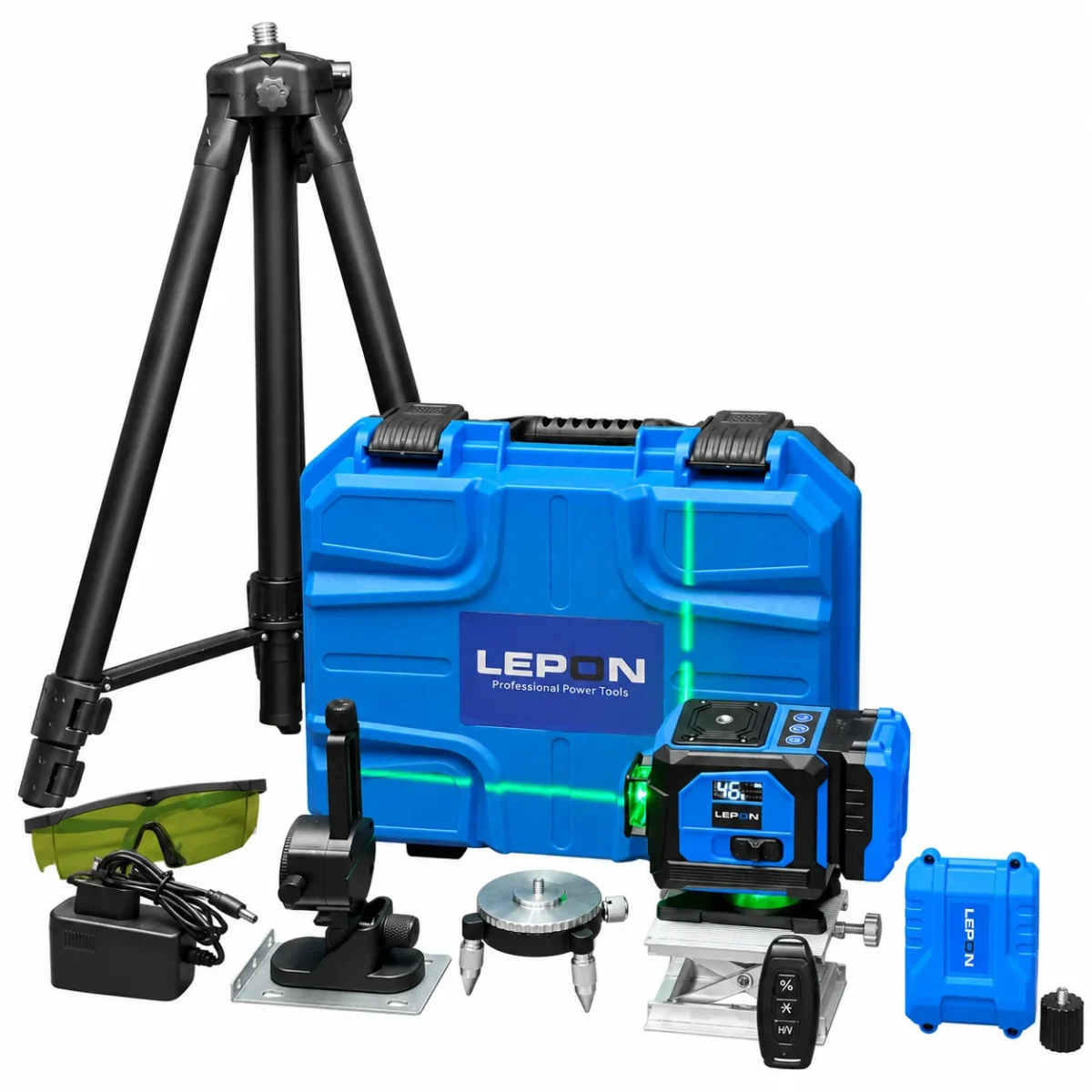 ⁦ميزان ليزر 12 خط LEPON PRO + حامل ثلاثي STARTEK ارتفاع 150 سم⁩ - الصورة ⁦2⁩